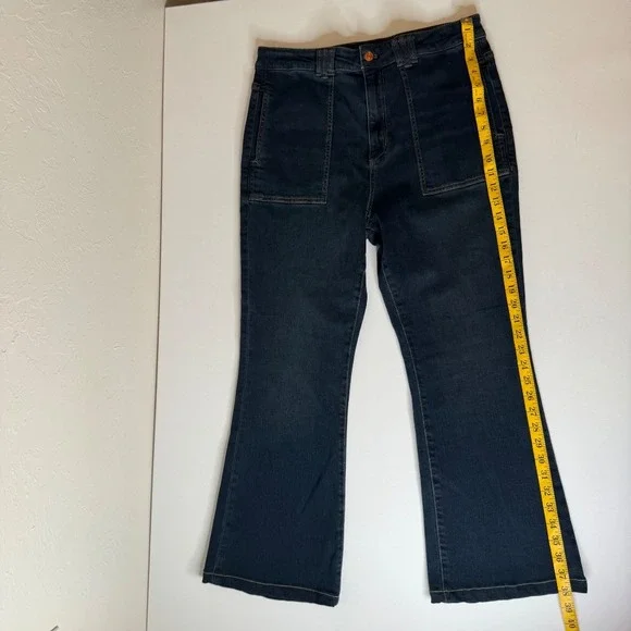 Pilcro Dark Blue Flare Jeans - Picture 10 of 13